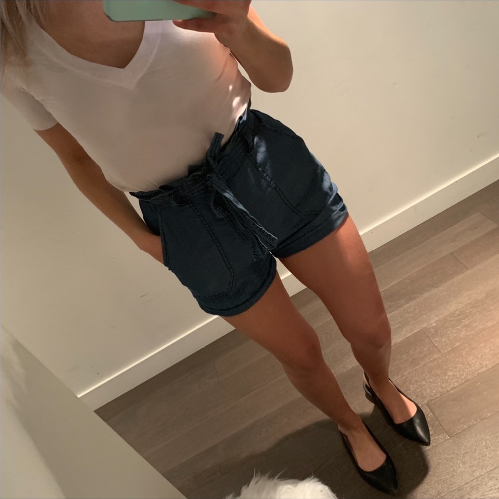 Dynamite Jean Shorts with waist tie